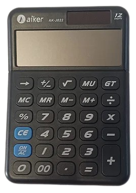 CALCULADORA ELETRONICA 12 DIGITOS AIKER AK-J022