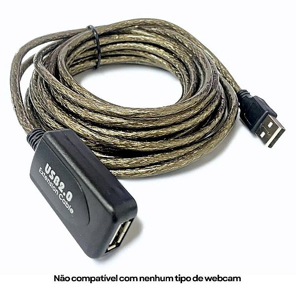CABO EXTENSOR USB MACHO PARA USB FEMEA 2.0 10M TOMATE MCB-026