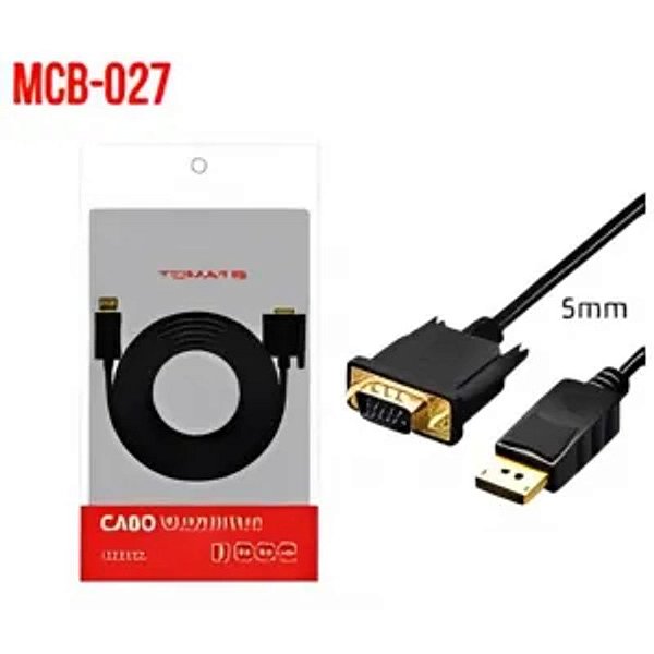 CABO DISPLAYPORT PARA VGA 1.8M TOMATE MCB-027