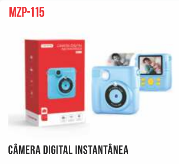 CAMERA DIGITAL INSTANTANEA RECARREGAVEL TOMATE MZP-115