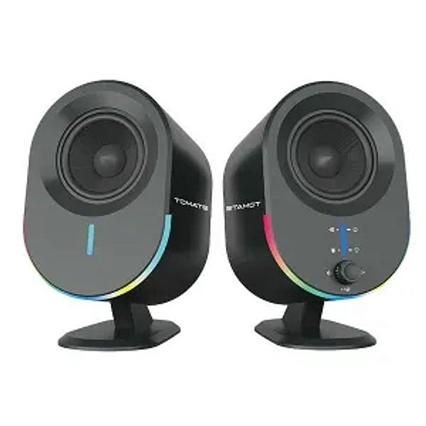 CAIXA DE SOM GAMER BLUETOOTH RGB 70W TOMATE MTS-2038
