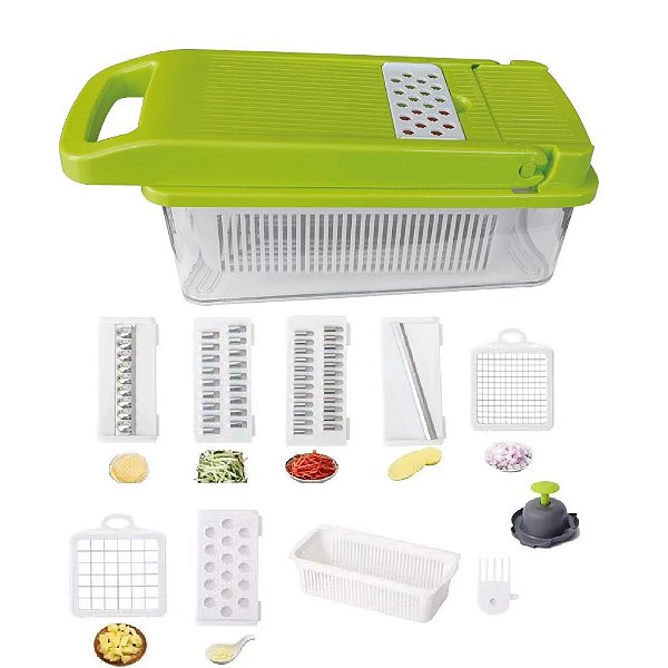 FATIADOR E RALADOR DE LEGUMES 3 LAMINAS AIKER AK-L002