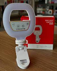 MINI RING LIGHT PORTATIL BRANCO QUENTE E FRIO 3W TOMATE MLG-163