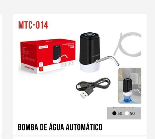 BOMBA PARA GALAO DE AGUA AUTOMATICO TOMATE MTC-014