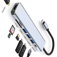 ADAPTADOR HUB TYPE C USB 2.0 E 3.0 SD TF HDMI ONEX HUB-7566