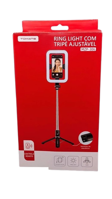 RING LIGHT COM TRIPE BLUETOOTH 5.2 TOMATE MZP-306