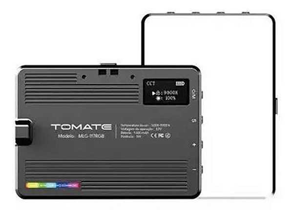 LUZ DE PREENCHIMENTO MOBILE CAMERA UNIVERSAL RGB TOMATE MLG-117RGB