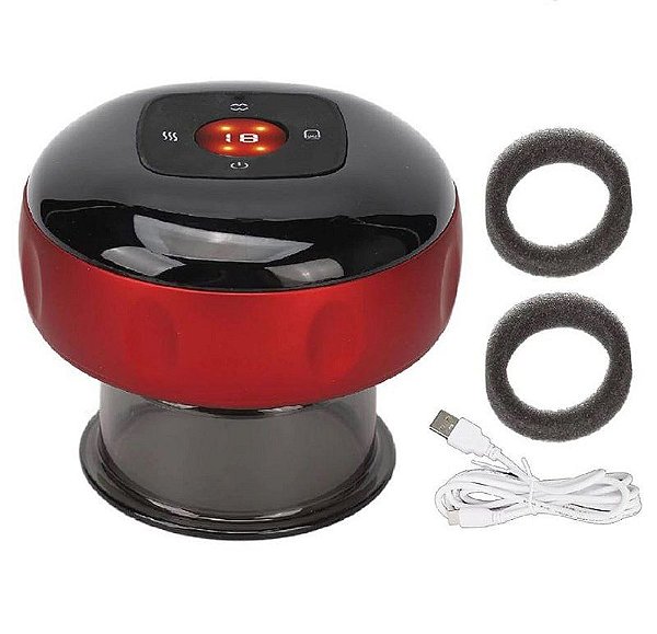 MASSAGEADOR ELETRICO COM VENTOSA 12 VELOCIDADES TOMATE AM-035