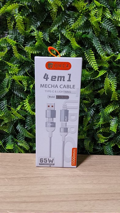 CABO DE DADOS TURBO 4 EM 1 1M 65W ONEX CAO-7816
