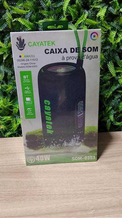 CAIXA DE SOM BLUETOOTH 40W RESISTENTE A AGUA ONEX SOM-0353