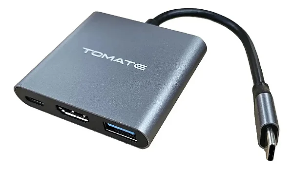 ADAPTADOR 3 EM 1 TYPE-C PARA PD / HDMI / USB TOMATE MTV-727