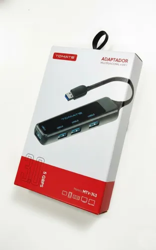 ADPTADOR HUB 4 EM 1 USB 3.0 PARA USB 3.0 USB 2.0 TOMATE MTV-743