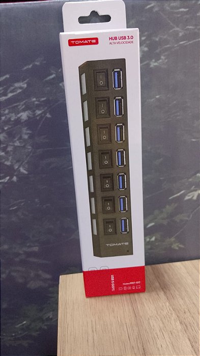 HUB USB 3.0 COM 7 PORTAS TOMATE MST-017