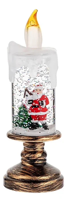 LIUMINARIA DE VELA  PARA DECORACAO DE NATAL TOMATE MSD-A25