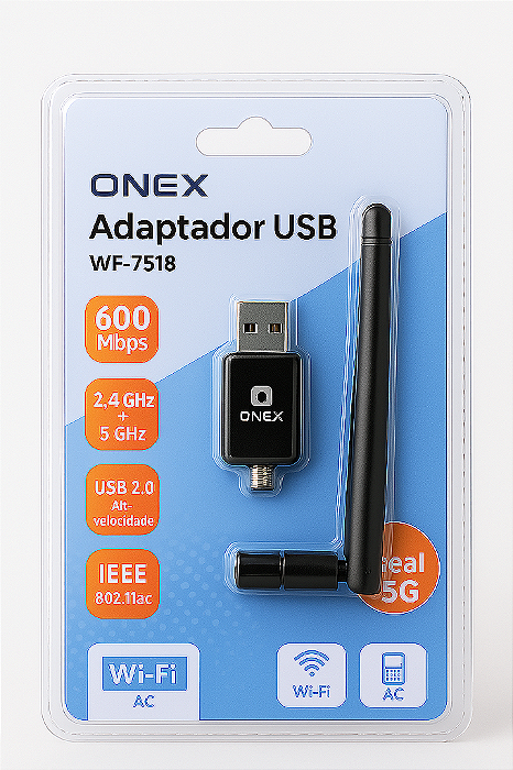 ANTENA PARA PC WIRELESS USB 2.0 ONEX WF-7518