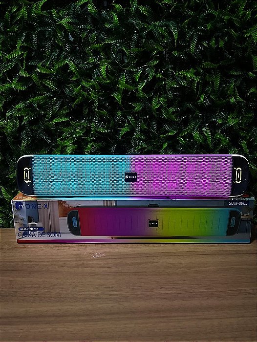 CAIXA DE SOM BLUETOOTH RGB TWS ONEX SOM-8905
