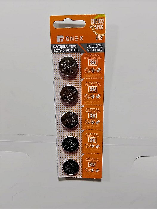 BATERIA BOTAO DE  LITIO CR2032 3V ONEX BAT-5073