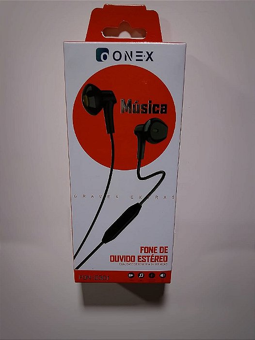 FONE DE OUVIDO P3 ESTEREO COM MICROFONE 1.20M ONEX FON-2301