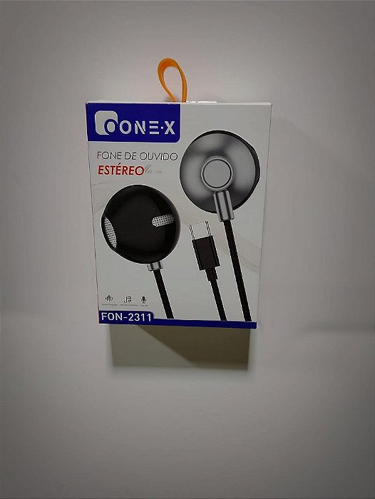 FONE DE OUVIDO TYPE-C ESTEREO COM MICROFONE 1,20M ONEX FON-2311