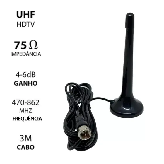 ANTENA INTERNA DIGITAL PARA TV UHF/HDTV ONEX LCD-8608-3M