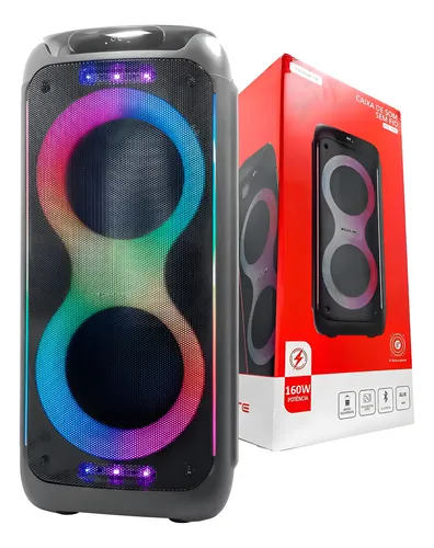 CAIXA DE SOM BLUETOOTH RGB 800W TOMATE MTS-1010PRO