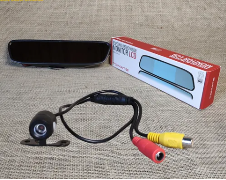ESPELHO RETROVISOR E MONITOR VEICULAR TOMATE MTM-243