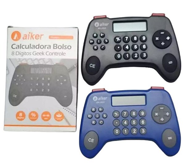 CALCULADORA ELETRONICA DE BOLSO GEEK CONTROLE AIKER AK-J023