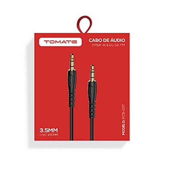 CABO DE AUDIO P2 PARA P2 1M TOMATE MCB-037B