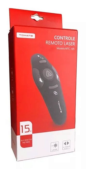 APRESENTADOR DE SLIDES COM LASER TOMATE MCT-105