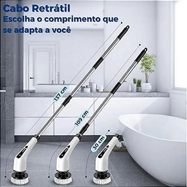 ESCOVA ELETRICA PARA LIMPEZA GIRATORIA TOMATE MQJ-654