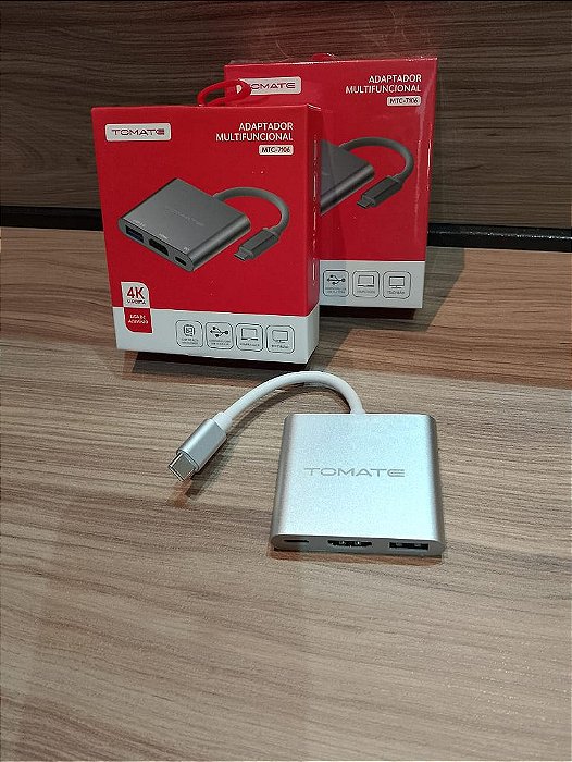 ADAPTADOR MULTIFUNCIONAL HDMI USB 3.0 TYPE-C TOMATE MTC-7106
