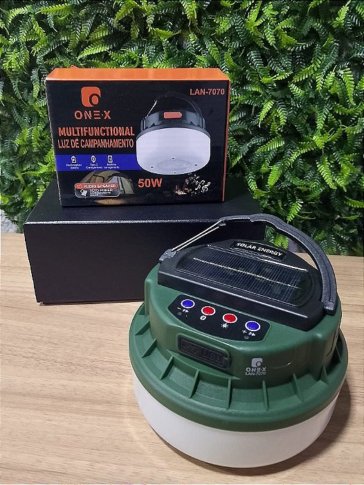 LUMINARIA DE ACAMPAMENTO MULTIFUNCIONAL 50W ONEX LAN-7070