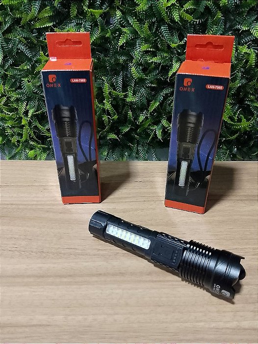 LANTERNA TATICA 60W USB ONEX LAN-7065