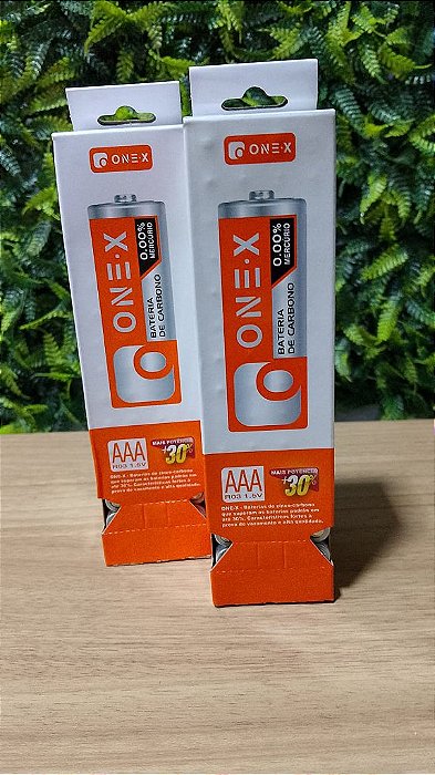TUBO DE PILHAS DE CARBONO AAA R03 1.5V ONEX BAT-5071