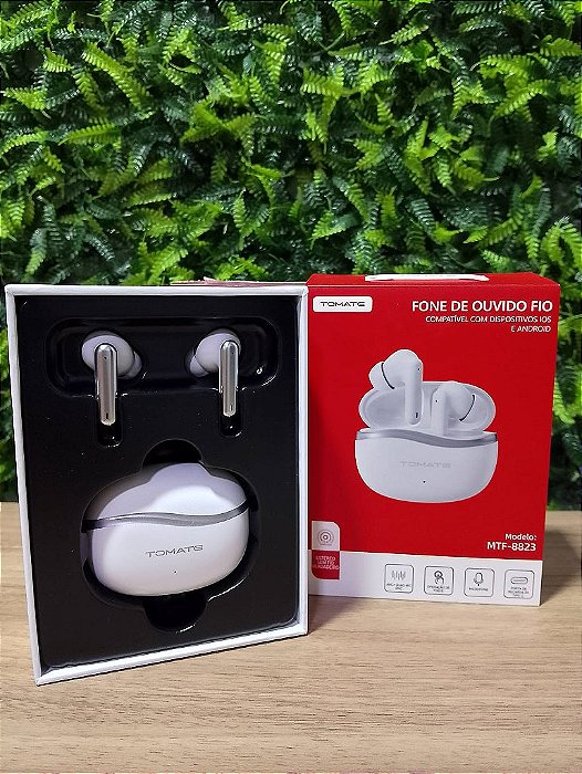 FONE DE OUVIDO SEM FIO BLUETOOTH TWS 5.4 WIRELESS TOMATE MTF-8823