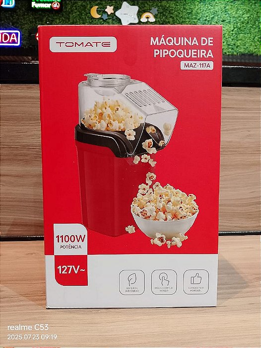 PIPOQUEIRA ELETRICA 127V 1100W TOMATE MAZ-117A