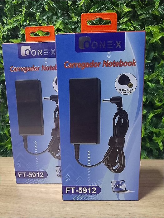 FONTE PARA NOTEBOOK 65W PLUG 5.5X17MM ONEX FT-5912
