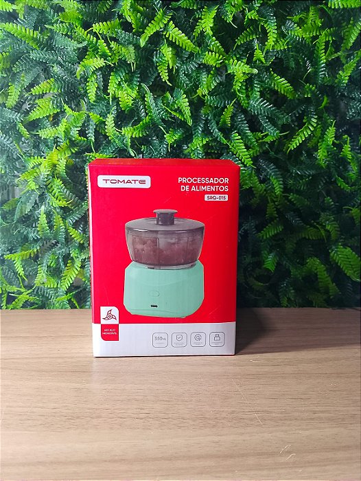 PROCESSADOR DE ALIMENTOS SEM FIO RECARREGAVEL 350ML TOMATE SRQ-015