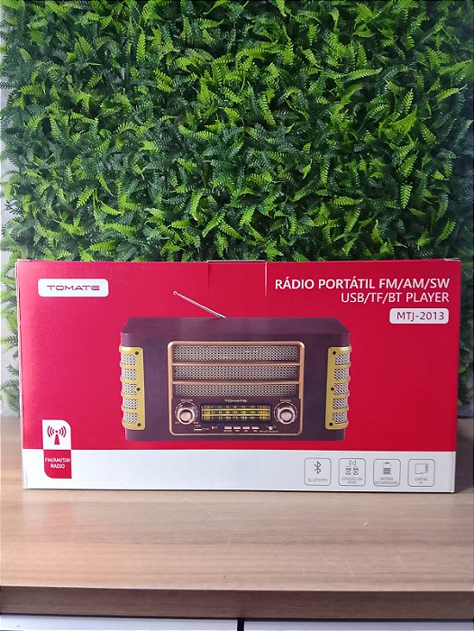 RADIO PORTATIL RETRO FM/AM/SW/USB/TF TOMATE MTJ-2013