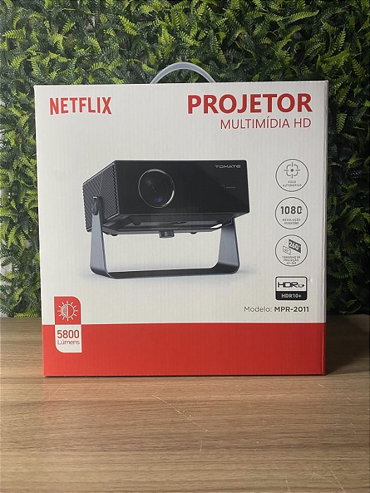 PROJETOR MULTIMIDIA HD 5800 LUMENS 260" TOMATE MPR-2011