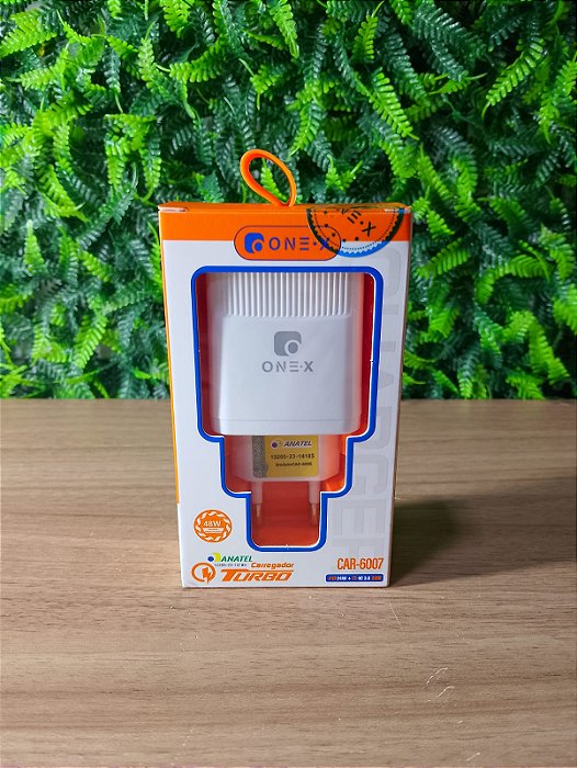 CARREGADOR TURBO 48W COM PORTA TYPE-C E USB ONEX CAR-6007