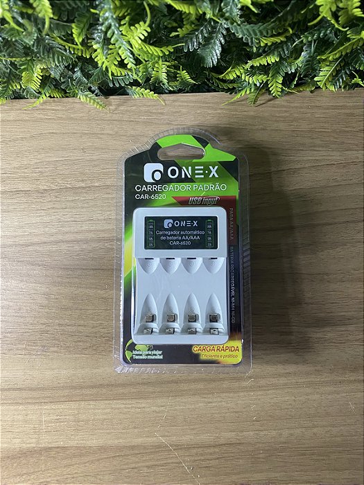 CARREGADOR PARA PILHA AA/AAA TYPE-C ONEX CAR-6520