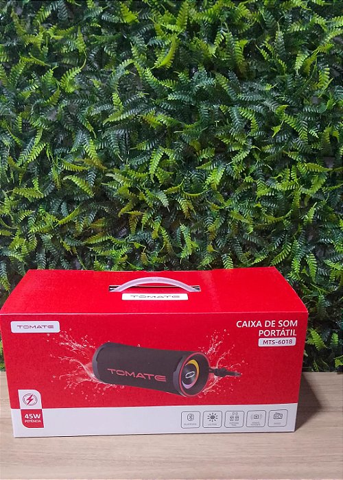 CAIXA DE SOM  BLUETOOTH 45W 8000MAH TOMATE MTS-6018