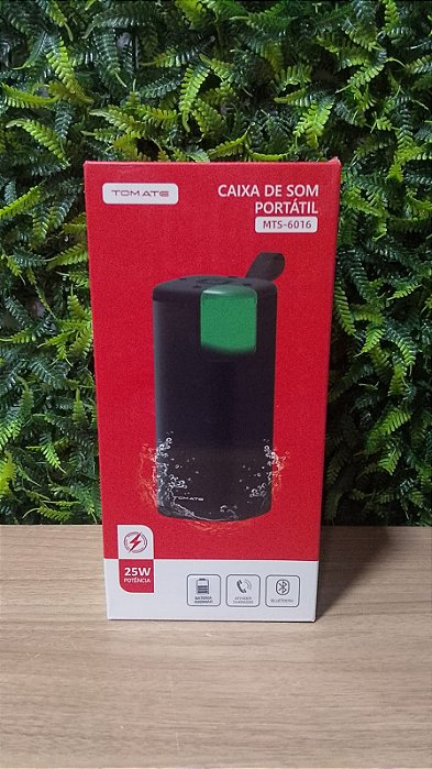 CAIXA DE SOM  BLUETOOTH 25W 4000MAH TOMATE MTS-6016