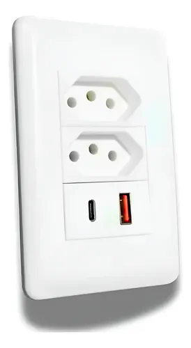 ADAPTADOR DE TOMADA USB TYPE-C 250V 10A 2500W ONEX TOM-5268