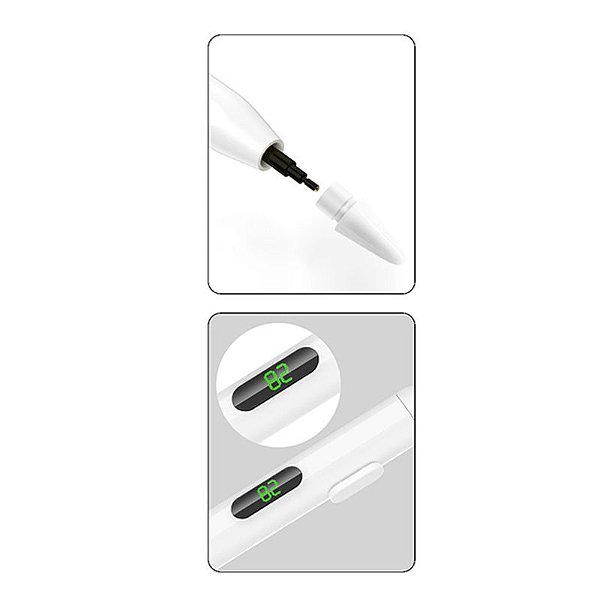 CANETA CAPACITIVA COM PONTA SUBSTITUIVEL RECARREGAVEL TOMATE MIP-009