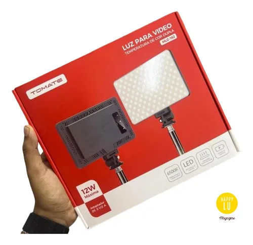 LUMINARIA DE LED PARA VIDEO 12W 5V 2A TOMATE MLG-162