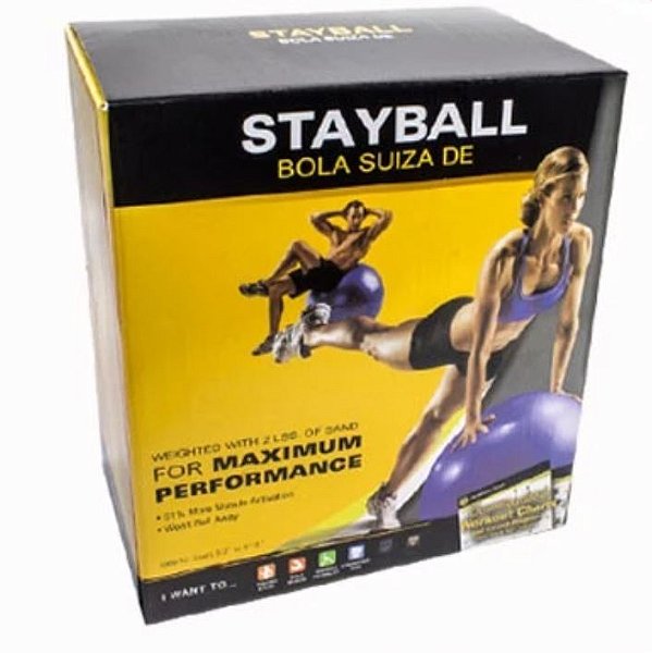 BOLA INFLAVEL PARA ATIVIDADE FISICA/ YOGA EM PVC 65CM OPAPRO OPA-Y002