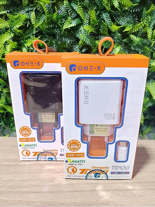 CARREGADOR TURBO USB TYPE-C 48W ONEX CAR-3572