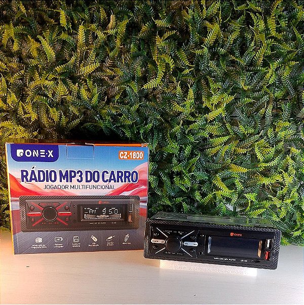 RADIO MP3 PARA CARRO FM/USB/TF 60W ONEX CZ-1800